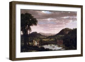 New England Landscape-Frederic Edwin Church-Framed Art Print