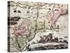 New England Old Map With New Amsterdam Insert View-marzolino-Stretched Canvas