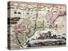 New England Old Map With New Amsterdam Insert View-marzolino-Stretched Canvas