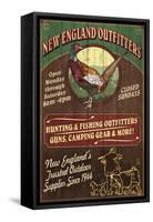 New England Outfitters - Pheasant-Lantern Press-Framed Stretched Canvas