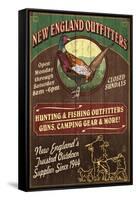New England Outfitters - Pheasant-Lantern Press-Framed Stretched Canvas