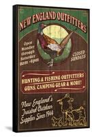 New England Outfitters - Pheasant-Lantern Press-Framed Stretched Canvas