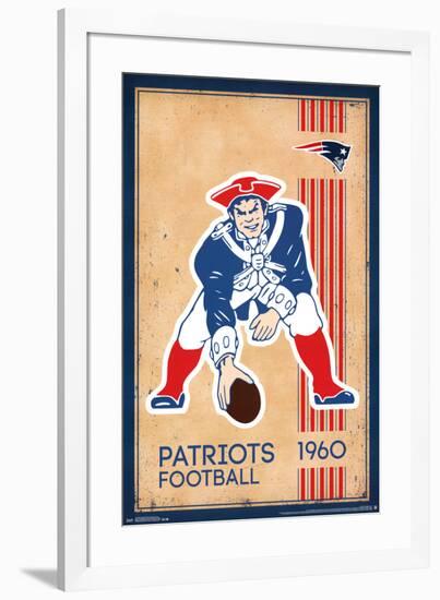 NEW ENGLAND PATRIOTS - RETRO LOGO 14-null-Framed Poster