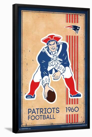 NEW ENGLAND PATRIOTS - RETRO LOGO 14-null-Framed Poster