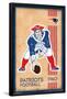 NEW ENGLAND PATRIOTS - RETRO LOGO 14-null-Framed Poster