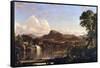 New England Scene-Frederic Edwin Church-Framed Stretched Canvas