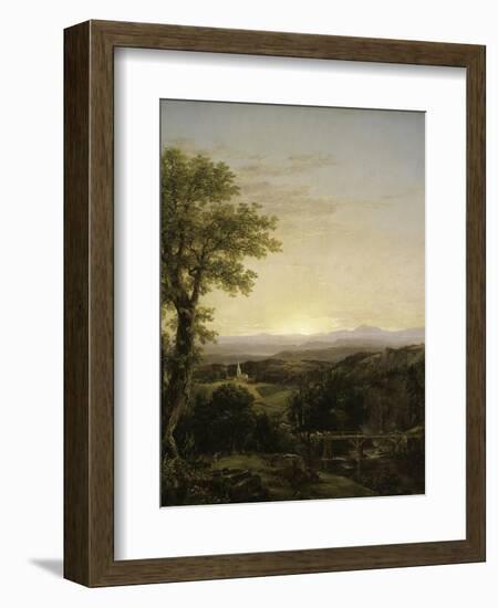 New England Scenery, 1839-Thomas Cole-Framed Giclee Print