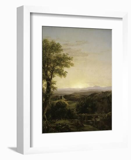 New England Scenery, 1839-Thomas Cole-Framed Giclee Print