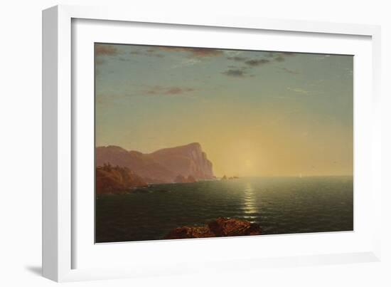 New England Sunrise, C.1863 (Oil on Canvas)-John Frederick Kensett-Framed Giclee Print