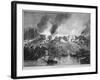 New England White Settlers Attack the Pequot Indian Fort During the Pequot War of 1637-English School-Framed Giclee Print