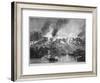 New England White Settlers Attack the Pequot Indian Fort During the Pequot War of 1637-English School-Framed Giclee Print
