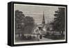 New English Church at Berlin-null-Framed Stretched Canvas