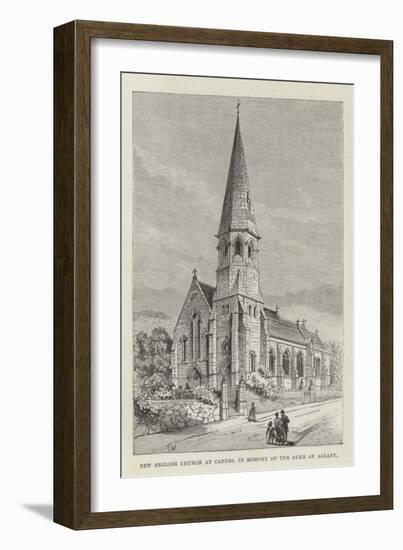 New English Church at Cannes, in Memory of the Duke of Albany-Frank Watkins-Framed Giclee Print