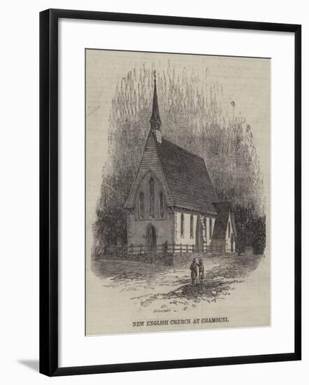 New English Church at Chamouni-null-Framed Giclee Print