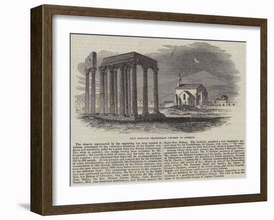 New English Protestant Church at Athens-null-Framed Giclee Print