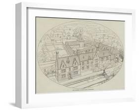 New Farmery or Model Farm, in Berkshire-null-Framed Giclee Print