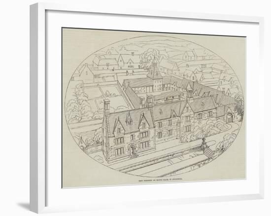 New Farmery or Model Farm, in Berkshire-null-Framed Giclee Print