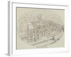 New Farmery or Model Farm, in Berkshire-null-Framed Giclee Print