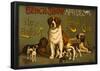 New Finland Kennel Club Vintage Ad Poster Print-null-Framed Poster