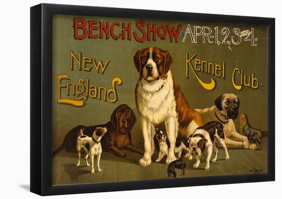 New Finland Kennel Club Vintage Ad Poster Print-null-Framed Poster