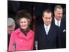 New First Lady Patricia Nixon with Her Husband, President Richard M. Nixon at His Inauguration-Henry Groskinsky-Mounted Photographic Print