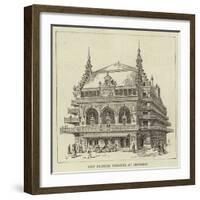 New Flemish Theatre at Brussels-null-Framed Giclee Print