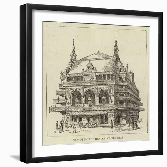 New Flemish Theatre at Brussels-null-Framed Giclee Print