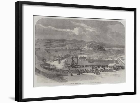 New Floating-Docks at Britonferry, Near Neath, Glamorganshire-null-Framed Giclee Print