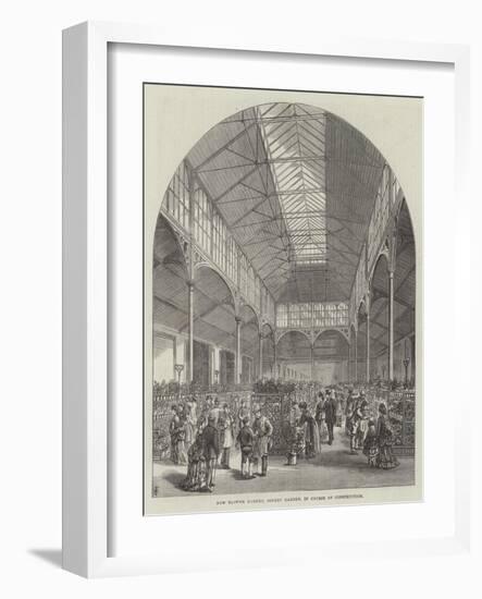 New Flower Market, Covent Garden, in Course of Construction-Frank Watkins-Framed Giclee Print