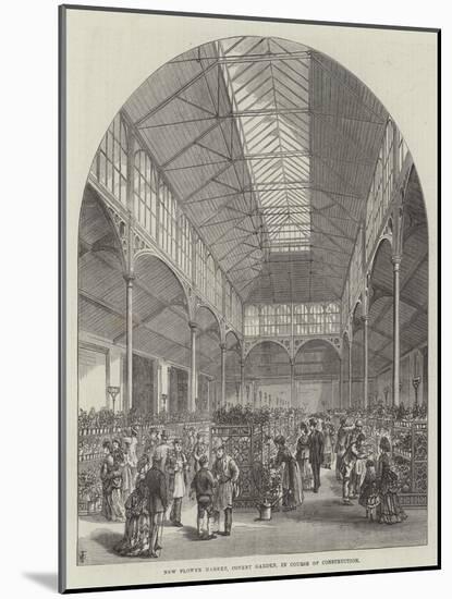 New Flower Market, Covent Garden, in Course of Construction-Frank Watkins-Mounted Giclee Print
