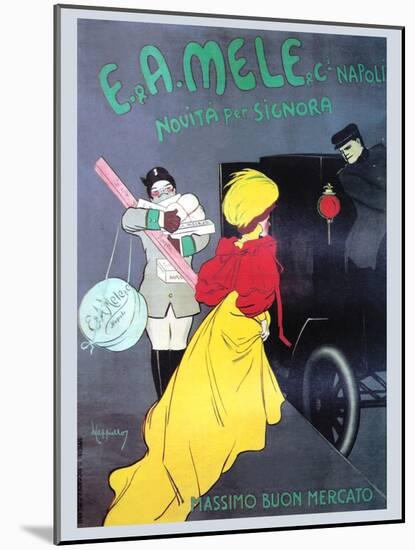 New for the Signora from Mele-Leonetto Cappiello-Mounted Art Print