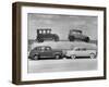 New Ford Cars Arranged to Make Advertising Pictures-William Sumits-Framed Photographic Print