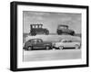 New Ford Cars Arranged to Make Advertising Pictures-William Sumits-Framed Photographic Print