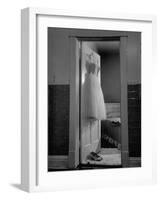 New Formal Dress and Shoes For 15 Year Old Girl, Going to Her First Formal Dance at Naval Armory-Cornell Capa-Framed Photographic Print