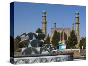 New Fountain in Front of the Friday Mosque, Herat, Afghanistan-Jane Sweeney-Stretched Canvas