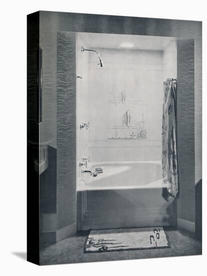 'New four foot square Neo-Angle Bath', 1935-Drix Duryea-Stretched Canvas