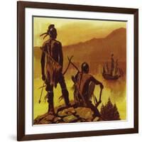 New France Had Few Inhabitants Other Than the Native Indians-null-Framed Giclee Print