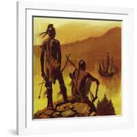 New France Had Few Inhabitants Other Than the Native Indians-null-Framed Giclee Print