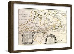 New France or Canada by Champlain-Samuel de Champlain-Framed Art Print