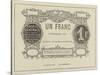 New French Bank Note-null-Stretched Canvas
