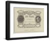 New French Bank Note-null-Framed Giclee Print