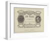 New French Bank Note-null-Framed Giclee Print