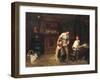 New Friends, 1875 (Oil on Canvas)-Bertha Wegmann-Framed Giclee Print