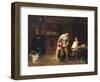 New Friends, 1875 (Oil on Canvas)-Bertha Wegmann-Framed Giclee Print