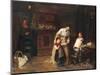 New Friends, 1875 (Oil on Canvas)-Bertha Wegmann-Mounted Giclee Print
