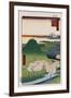 New Fuji, Meguro', from the Series 'One Hundred Views of Famous Places in Edo'-Utagawa Hiroshige-Framed Giclee Print