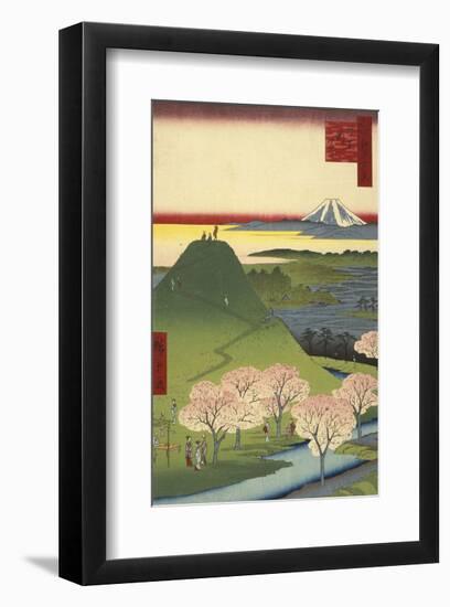 New Fuji, Meguro (Meguro Shin-Fuji), 1857-Ando Hiroshige-Framed Art Print