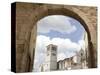 New Gate Assisi and View of the Franciscan Basilica, Assisi, Umbria, Italy-Olivieri Oliviero-Stretched Canvas