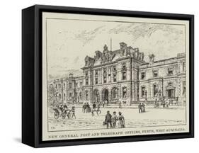 New General Post and Telegraph Offices, Perth, West Australia-Frank Watkins-Framed Stretched Canvas