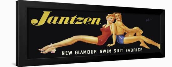 New Glamour Swim Suit Fabrics-null-Framed Giclee Print